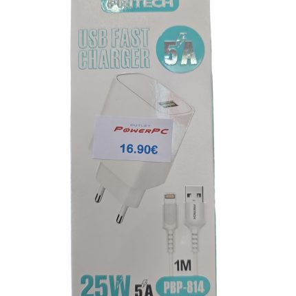 Cargador compatible para iPhone cable lightning 25W, 5A