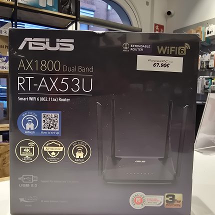 Router ASUS WIFI 6 RT-AX53U AC1800 DUAL BANDA Wifi AiMesh
