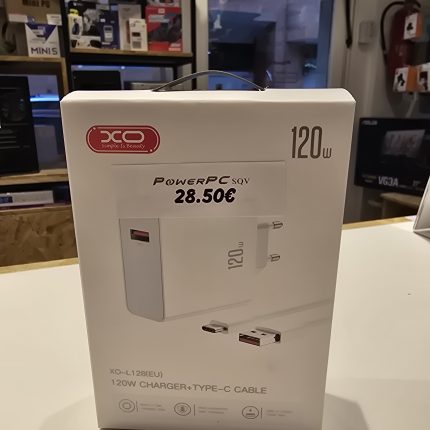 Cargador Tipo-C 120W carga ultra rápido